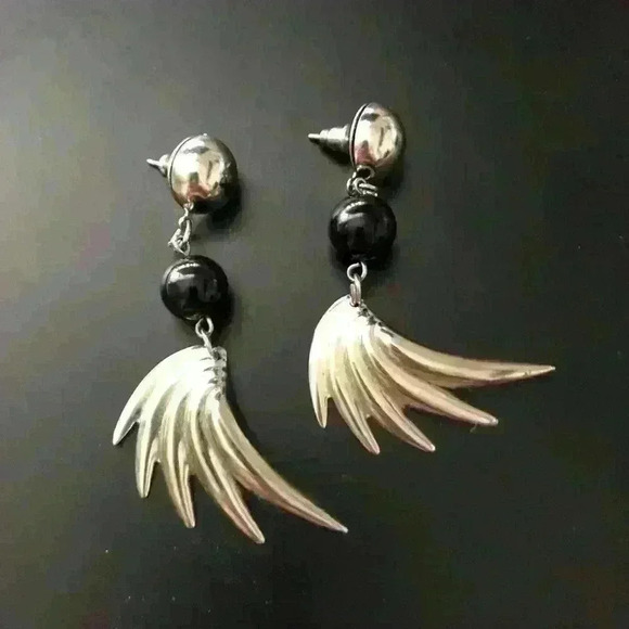 Wing  Dangle Earrings - Picture 1 of 5